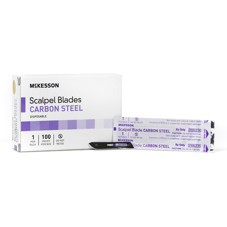 McKesson Carbon Steel Surgical Blade Knife Edge, Size 10