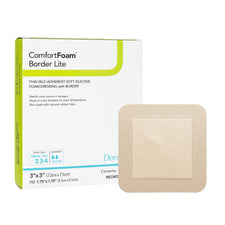 ComfortFoam™ Border Lite Thin Bordered Foam Wound Dressing, 3 x 3 Inch