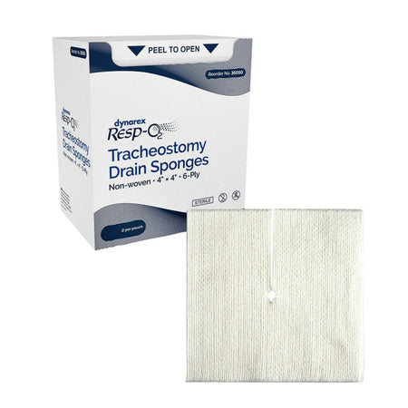 Dynarex 35050 Resp-O2 Drain Sponge, 4 x 4 Inch