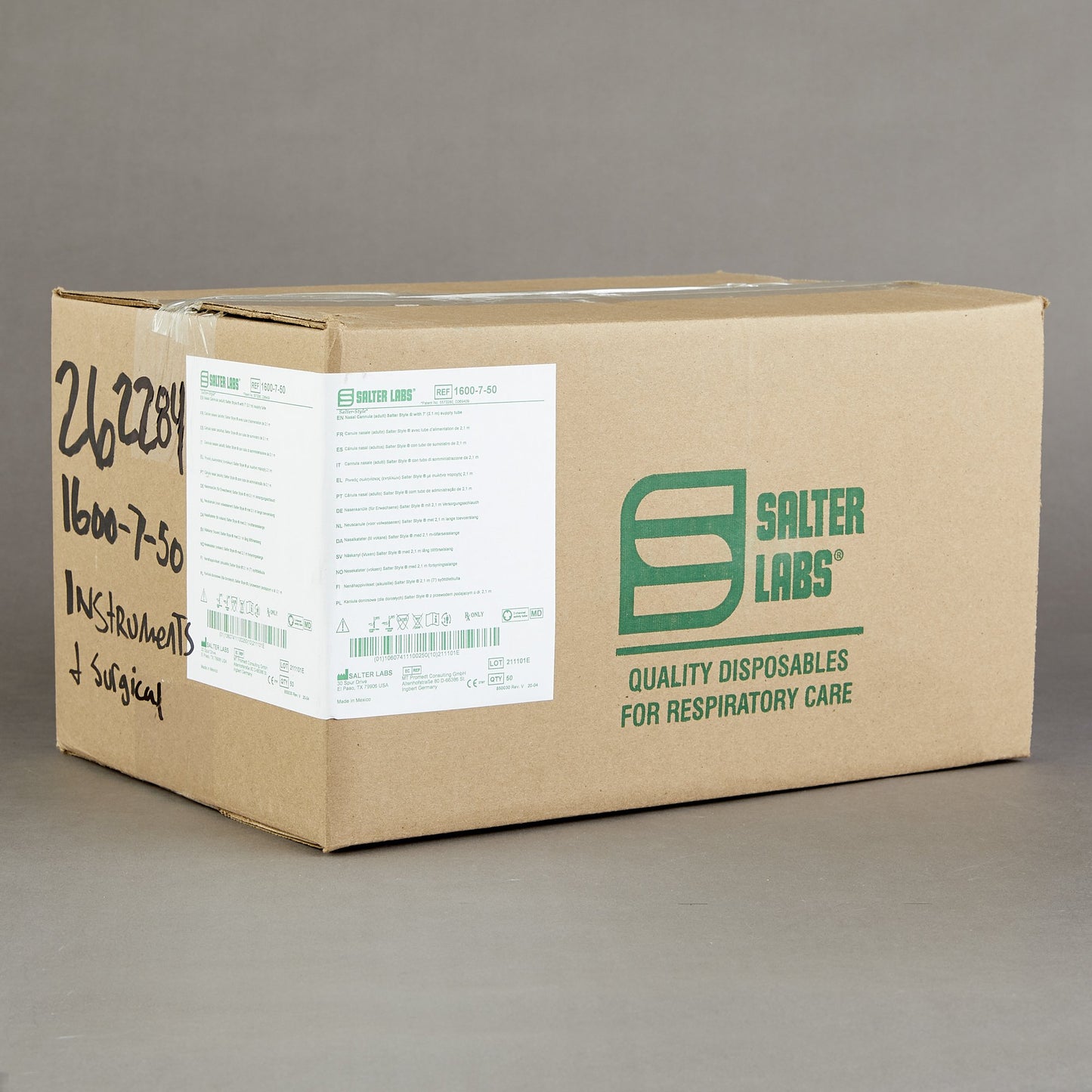 Salter-Style® 1600 Series Nasal Cannula, 7 Foot
