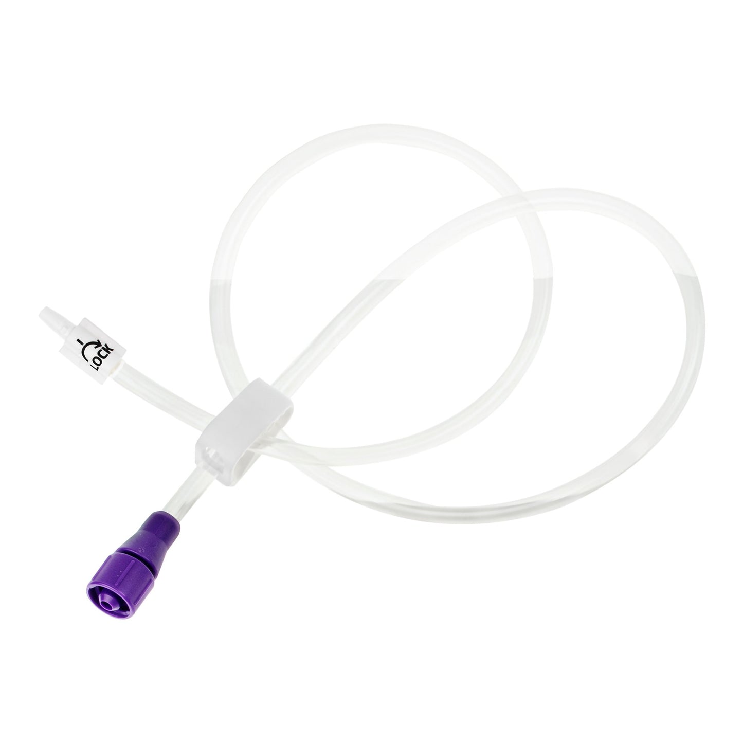 Bolus Enteral Feeding Extension Tube Set McKesson 24 Inch, EnFit, Secure Lock Straight Connector and Clamp, NonSterile