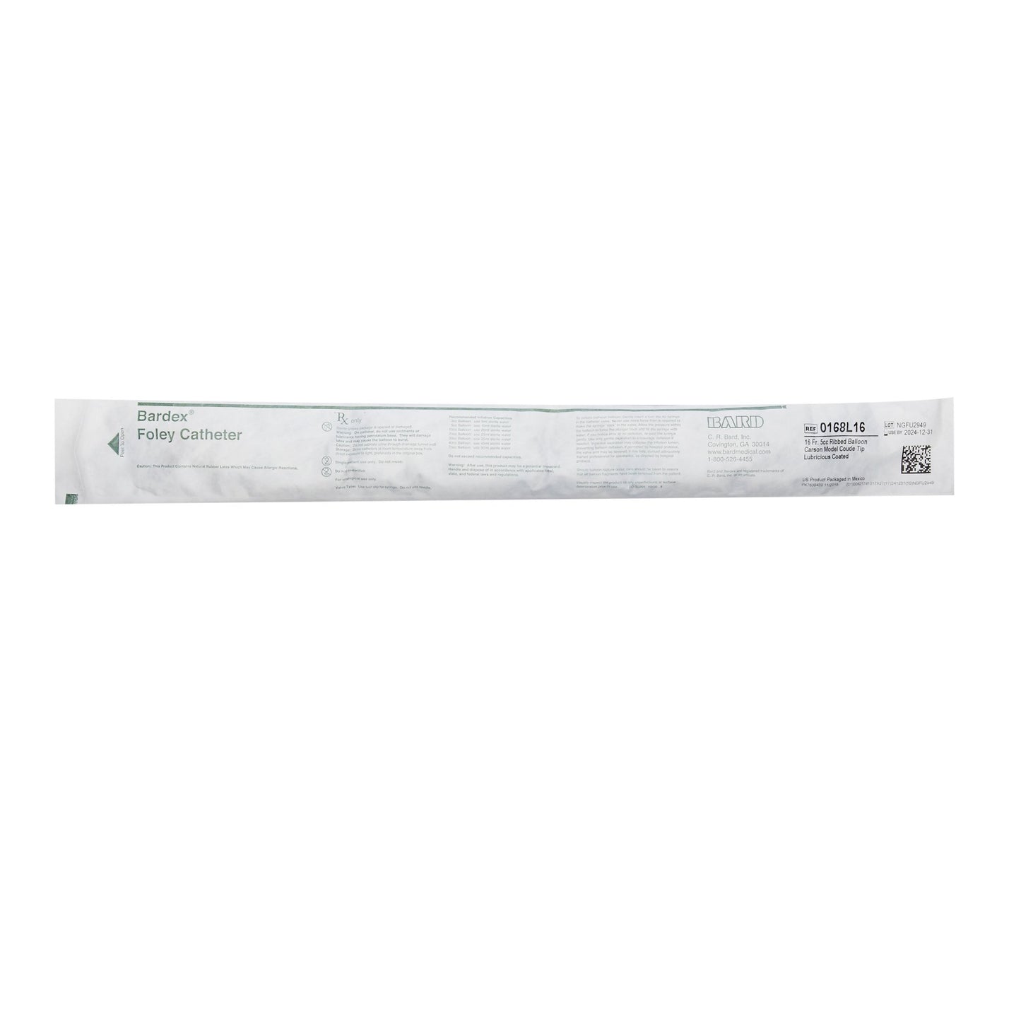 Bardex® Lubricath® Foley Catheter, 16 Fr., Carson Model