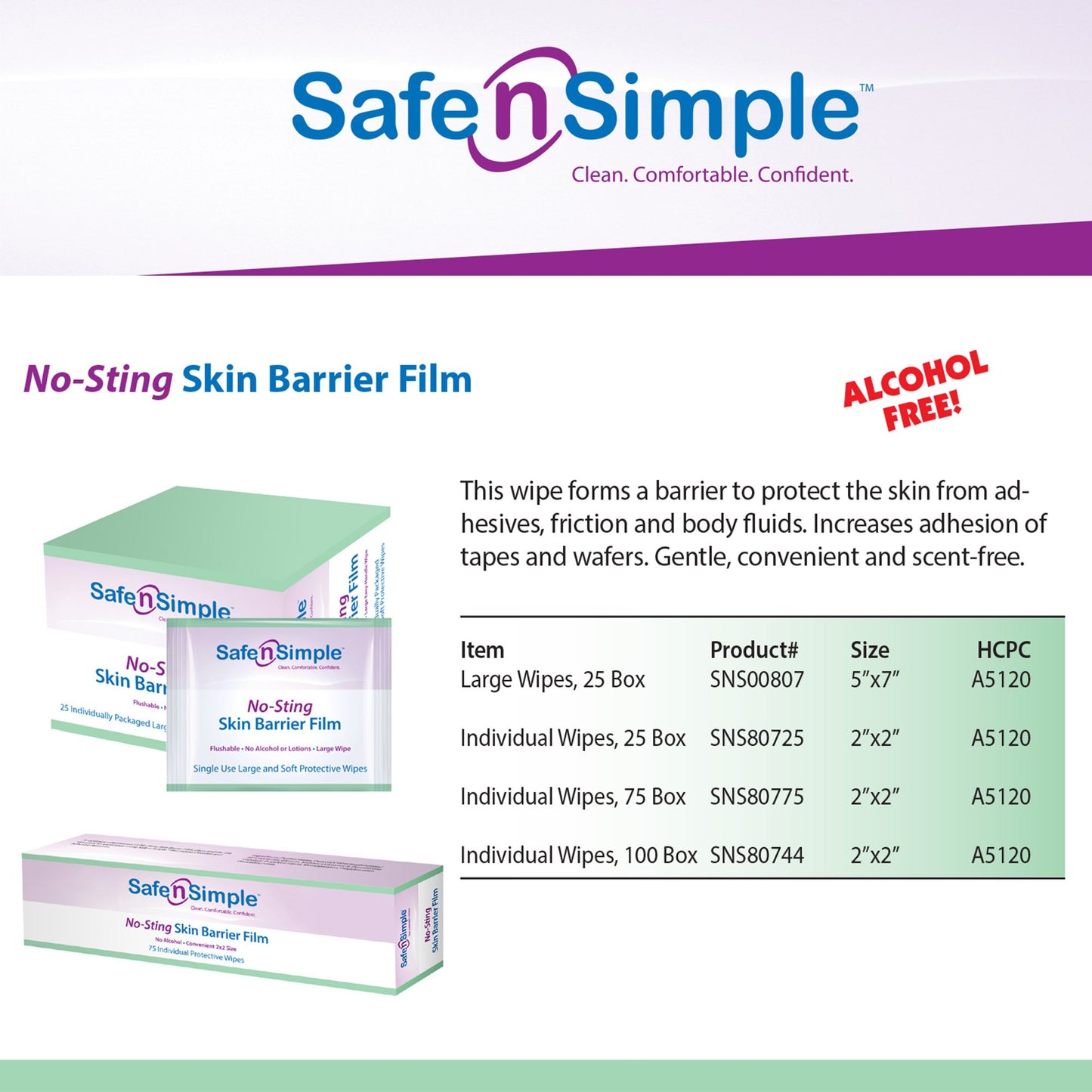 Safe n Simple™ Barrier Wipe