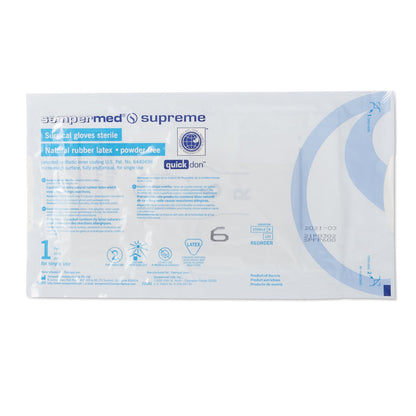 Sempermed® Supreme Latex Surgical Glove, Size 6, Ivory