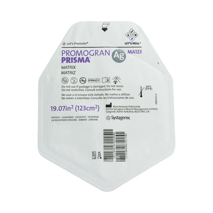 3M™ Promogran Prisma™ Matrix Silver Collagen Dressing, 123 x 123 Centimeter