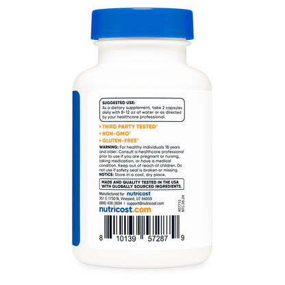 Dietary Supplement nutricost® Berberine 600 mg Strength Capsule 60 Per Bottle