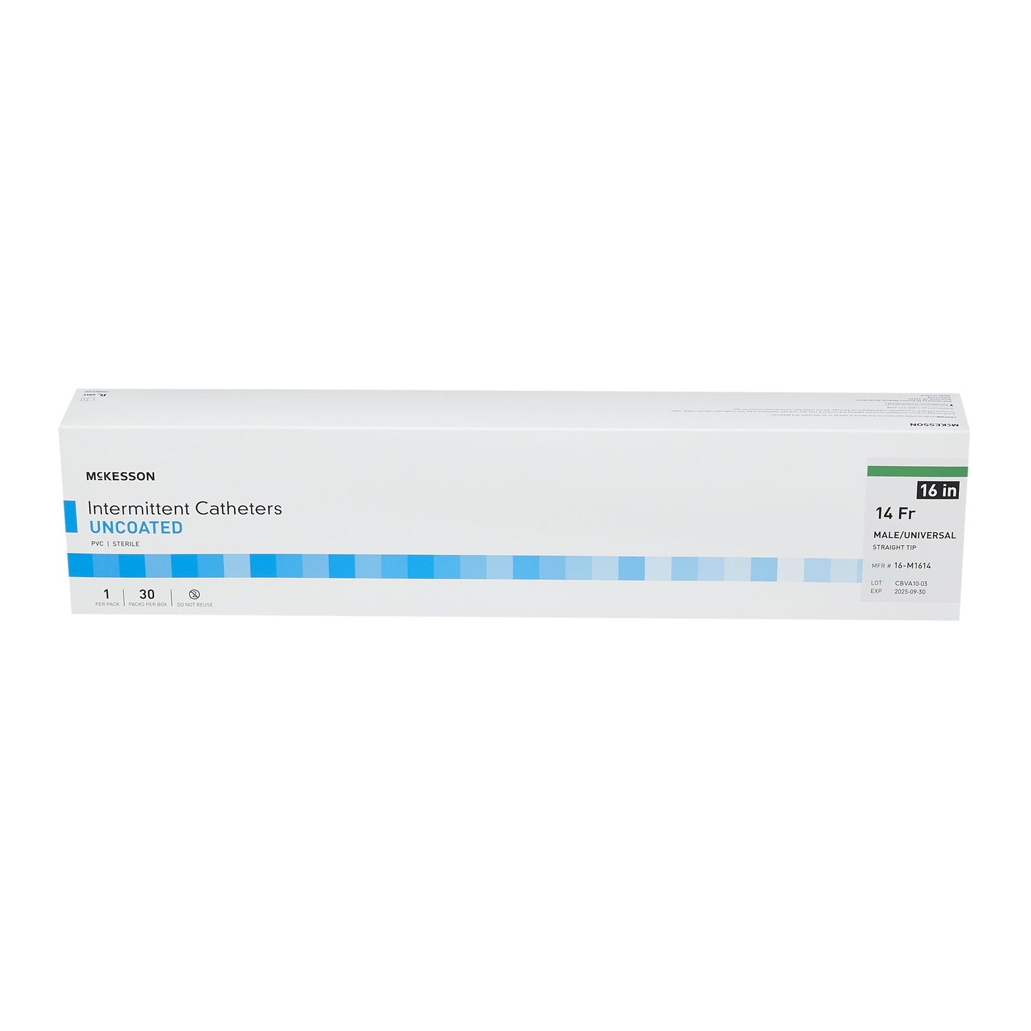 McKesson Female Urethral Catheter, 14 Fr, Straight Tip, 16 in