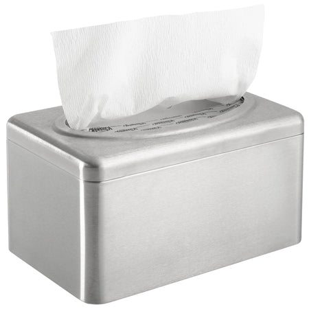 Paper Towel Dispenser K-C PROFESSIONAL Silver Stainless Steel Manual Pull 1 Box Countertop