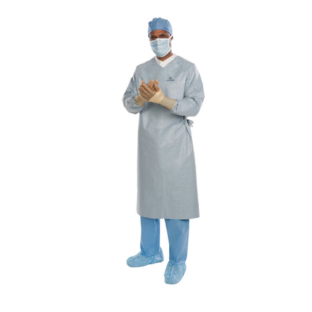 O&M Halyard Inc 44678 Aero Chrome Surgical Gown with Towel, X-Large / X-Long