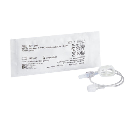 ICU Medical SF1302 IV Extension Set ICU Small Bore 12 Inch Tubing