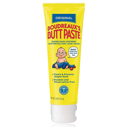 Boudreaux's Original Butt Paste Diaper Rash Treatment, 16% Zinc Oxide, 4 oz Tube