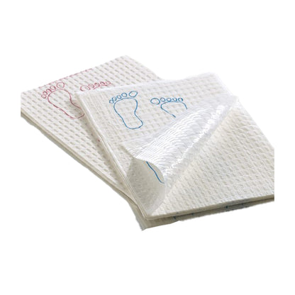 Footprint® Nonsterile White / Blue Procedure Towel, 13-1/2 x 18 Inch
