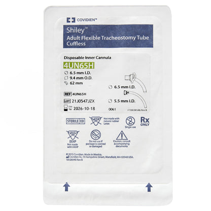 Shiley™ Flexible Tracheostomy Tube, Uncuffed, Size 6.5