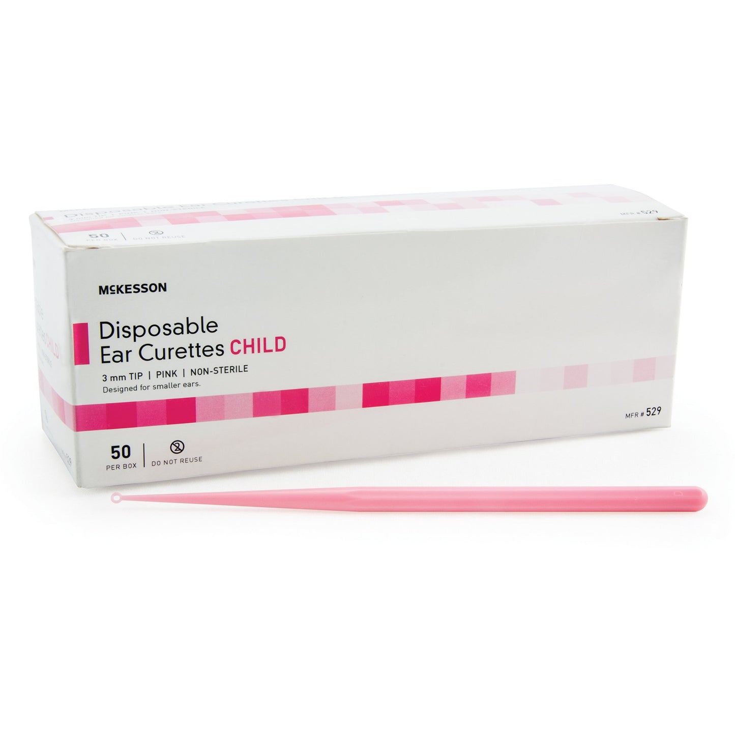 McKesson Ear Curette, 3 mm, Child Round Tip