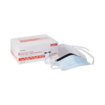 McKesson 91-1600 Surgical Mask with Eye Shield