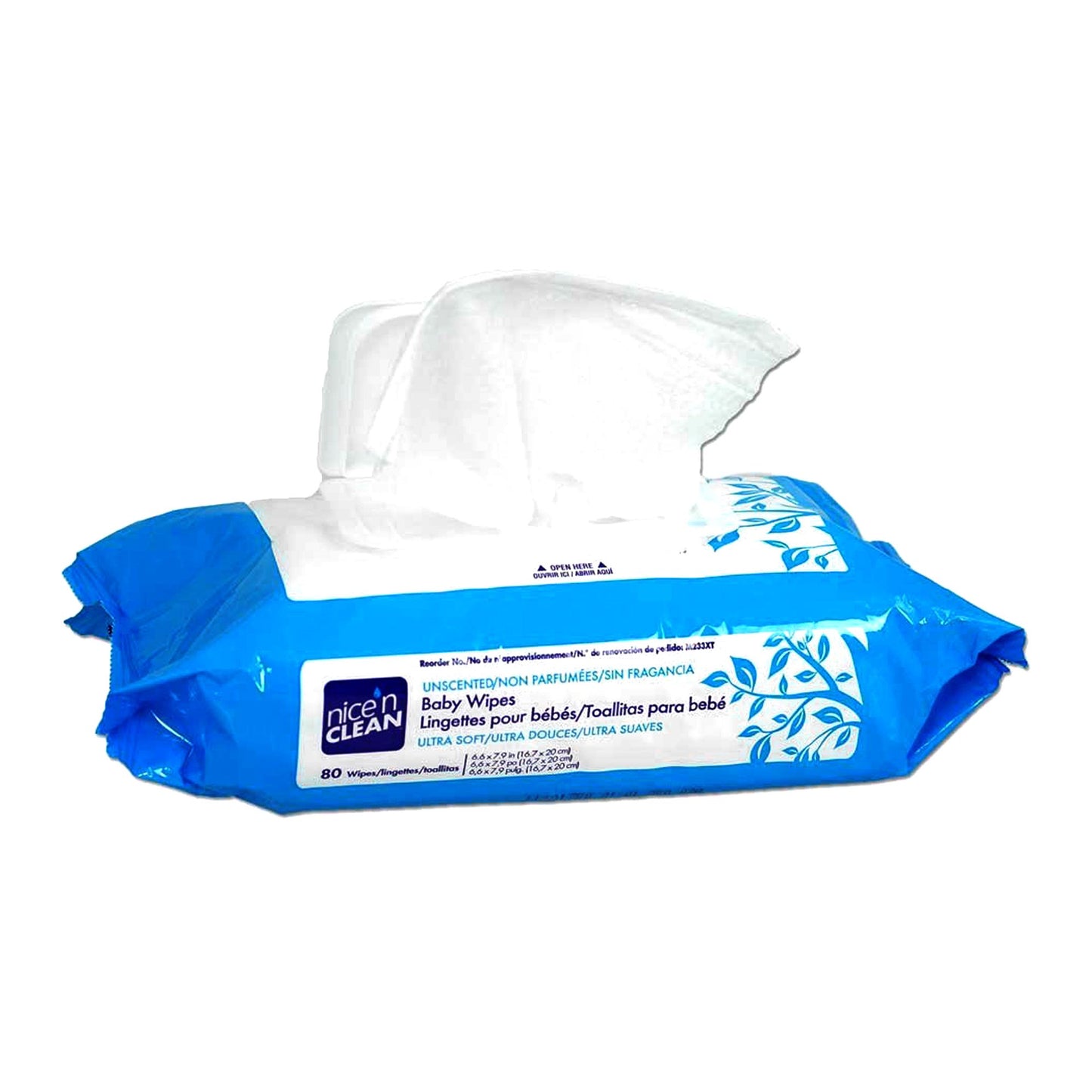 Nice'n Clean® Unscented Baby Wipes, Soft Pack