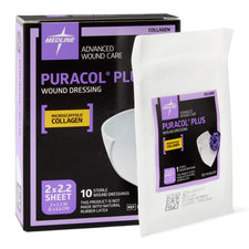 Collagen Dressing Puracol® Plus 2 X 2-1/4 Inch Rectangle Sterile