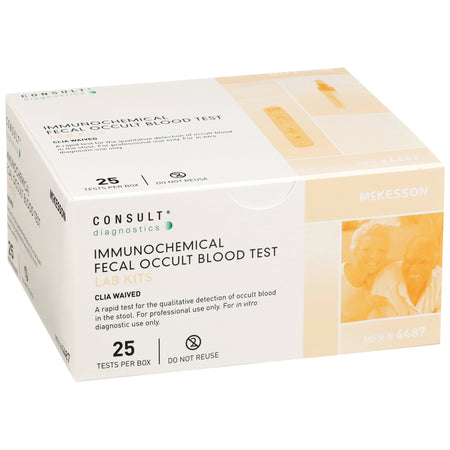 McKesson 4487 Consult Fecal Occult Blood (iFOB or FIT) Colorectal Cancer Screening Test Kit