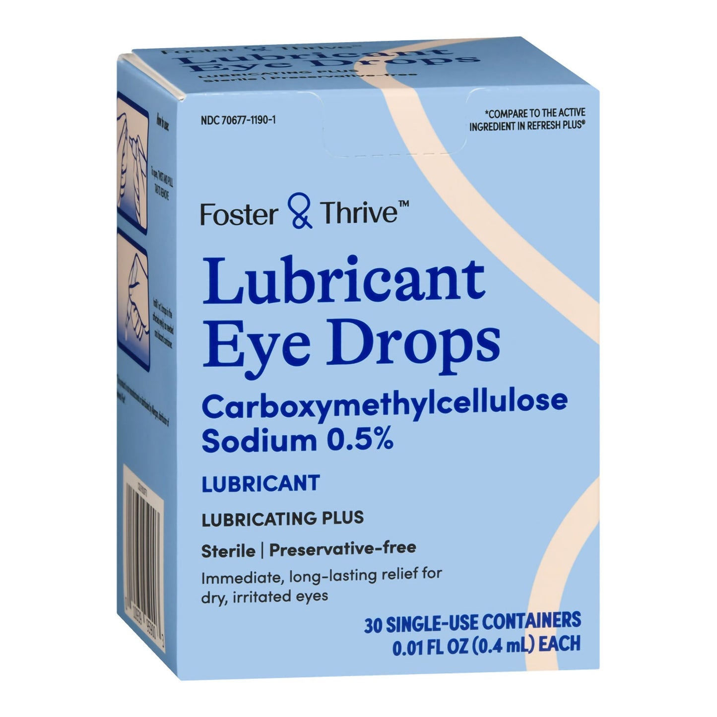Foster & Thrive™ Lubricating Plus Lubricant Eye Drops Single-Use Containers