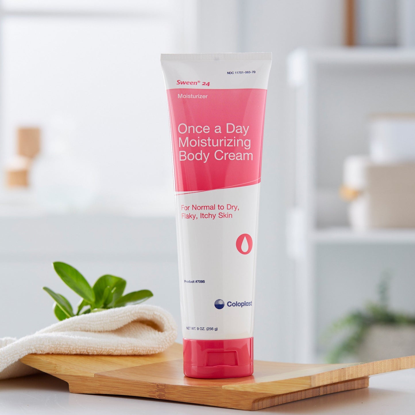 Coloplast 7095 Sween 24 unscented hand and body moisturizer cream 9 oz tube for flaky dry skin care
