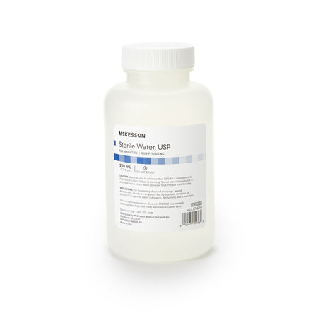 McKesson 37-6260 Sterile Water Irrigation Solution, 250 mL Bottle