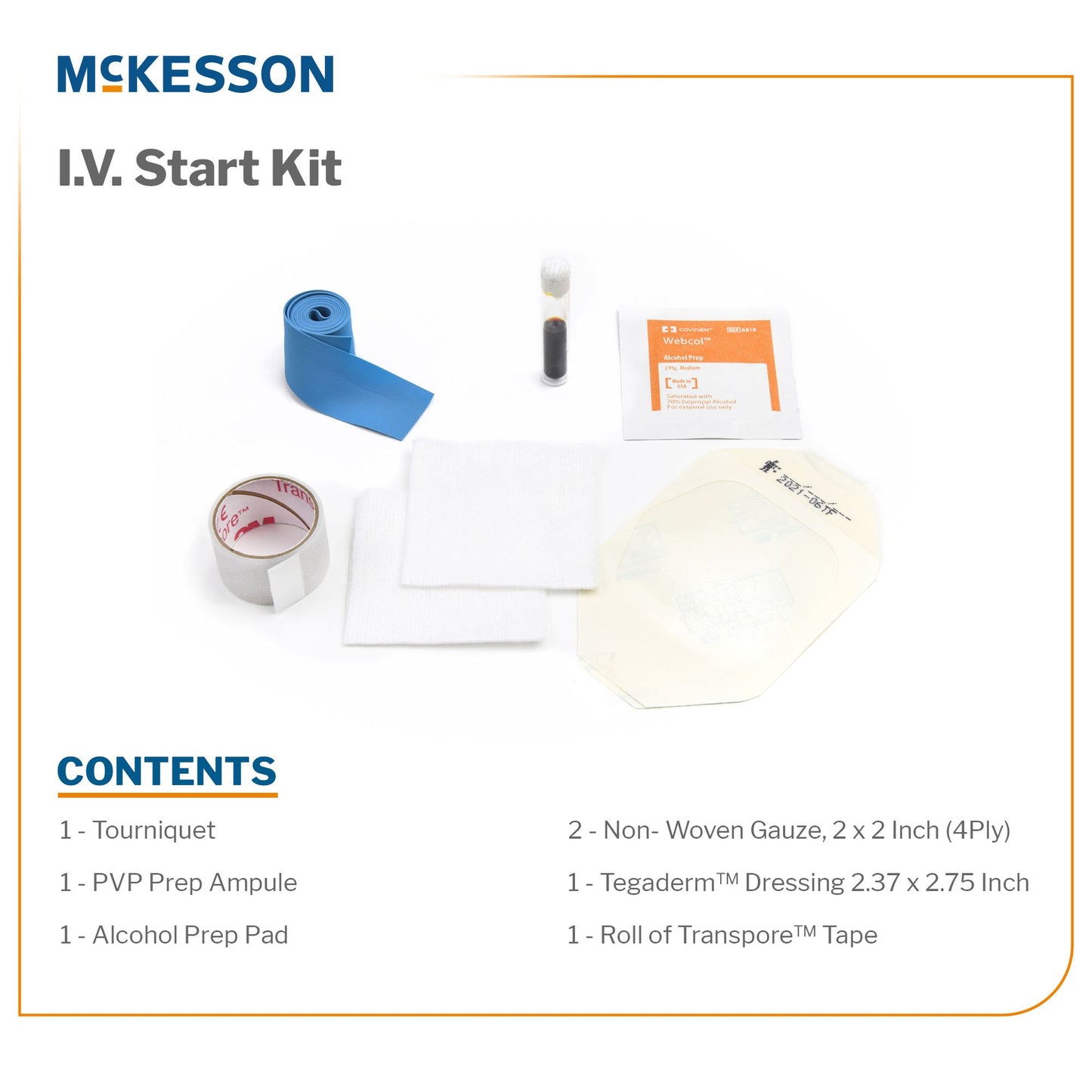 McKesson I.V. Start Kit, PVP Prep Ampule