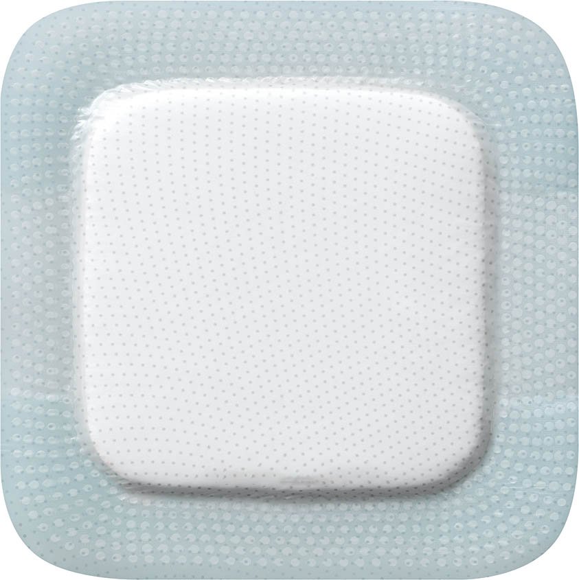 Biatain® Silicone Adhesive with Border Silicone Foam Dressing, 3 x 3 Inch