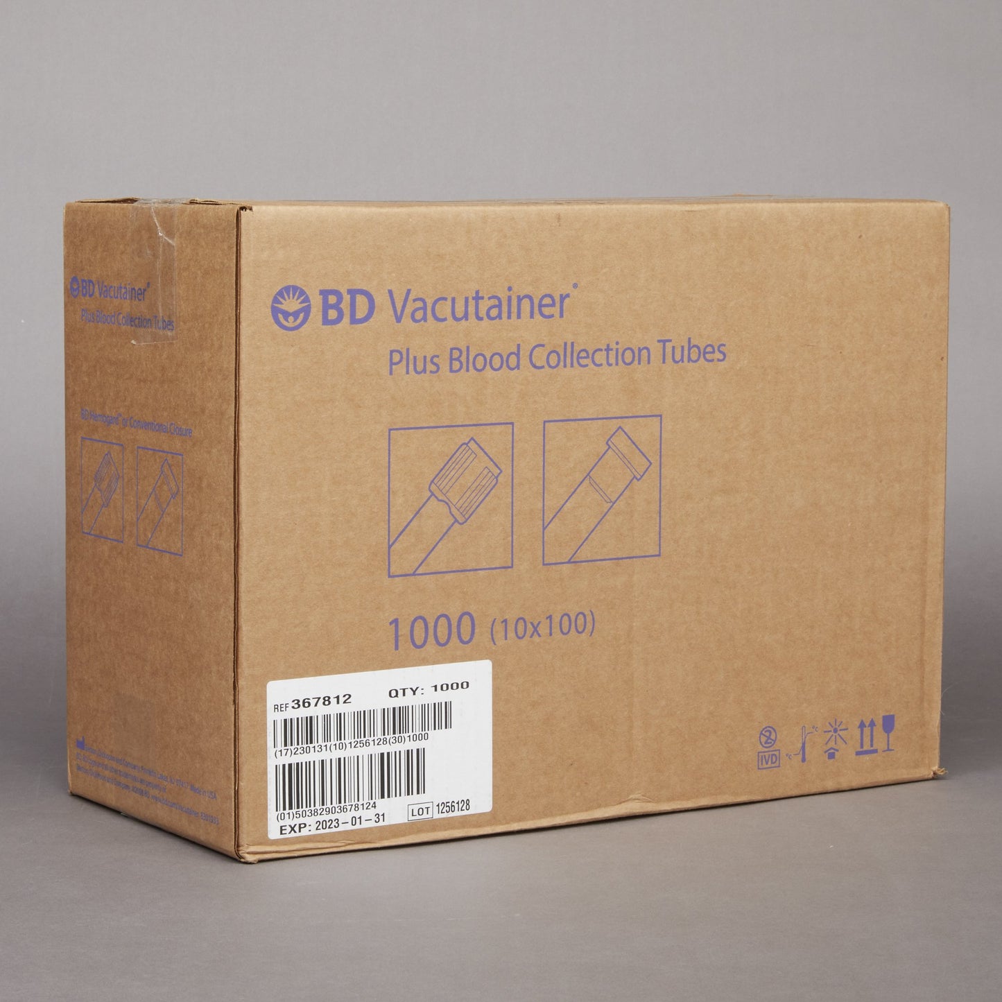 BD 367812 Vacutainer® Venous Blood Collection Tube, 4 mL, 13 x 75 mm