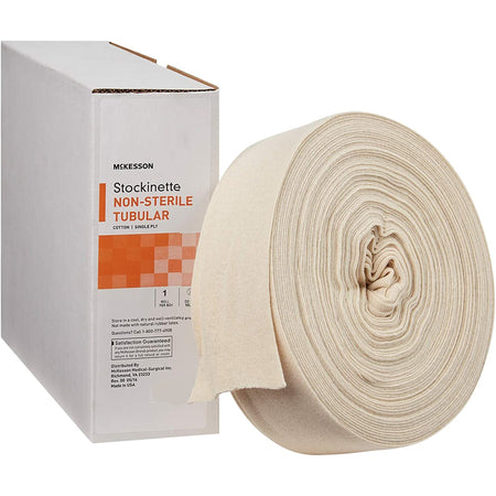 McKesson 16-4TS-625 White Polyester Tubular Stockinette, 6 Inch x 25 Yard