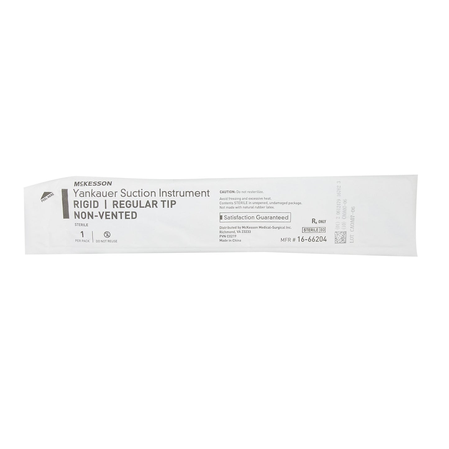 McKesson Yankauer Style Suction Tube Handle, Rigid Angled Type