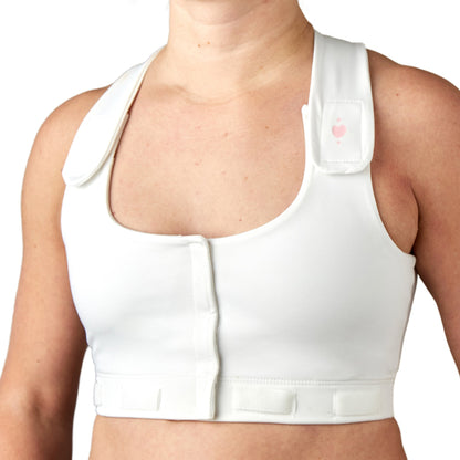 Larissa™ Post-Surgical Bra, White, X-Large