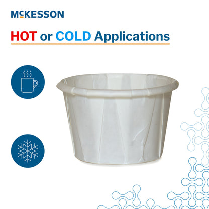 Souffle Cup McKesson 2 oz. White Paper Disposable