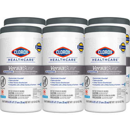 Clorox Healthcare® VersaSure® Cleaner Disinfectant Wipes, Canister