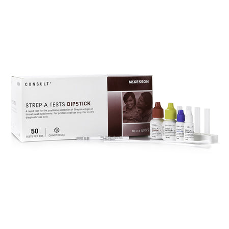 McKesson 4999 Consult Strep A Infectious Disease Immunoassay Respiratory Test Kit