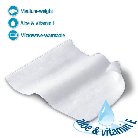 Sage 7803 Essential Bath Rinse-Free Bath Wipes, Medium Weight, Unscented