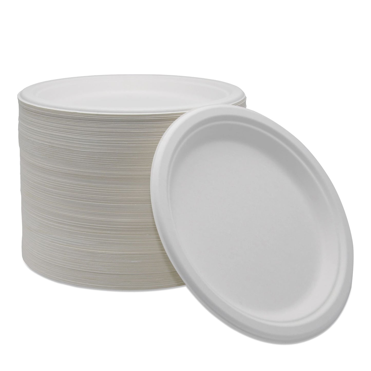 Plate Medd Max White Single Use Molded Fiber 9 Inch Diameter