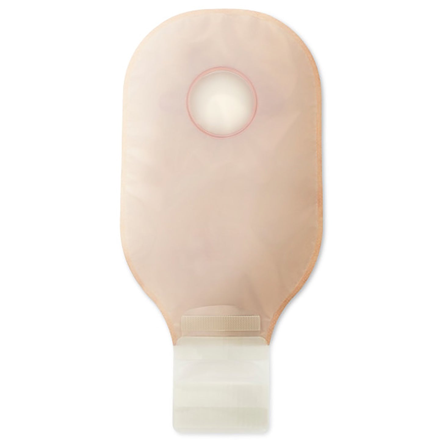 New Image™ Transparent Colostomy Pouch, Pre-cut to Fit 57 mm Stomas, Red Match