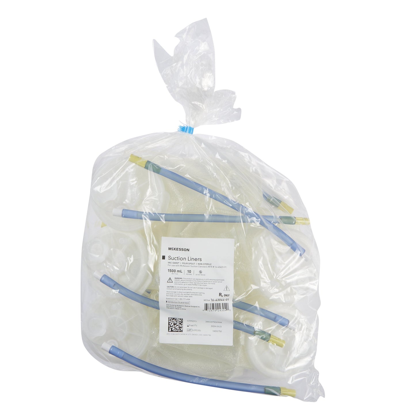 McKesson Suction Canister Liner, for use with McKesson Suction Canisters 16-43423-01, 1500 mL
