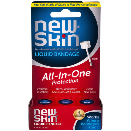 Emerson Healthcare 1053872 new-skin Benzethonium Chloride 0.2% First Aid Antiseptic
