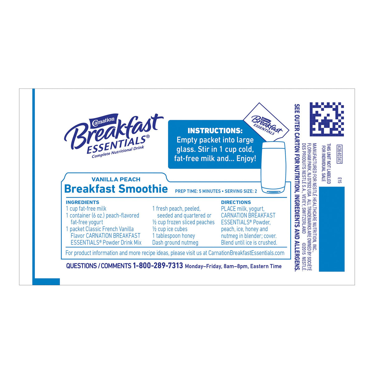 Carnation Breakfast Essentials® Vanilla Nutritional Drink
