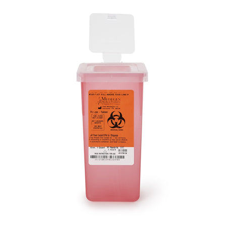 Medegen 8702T Sharps Multi-purpose Sharps Container, 1 Quart, 7 x 3-1/2 x 3-1/2 Inch