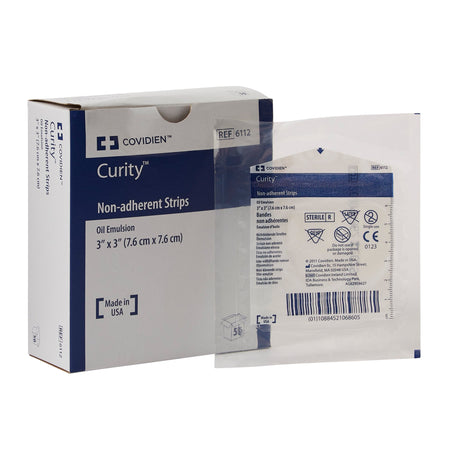 Cardinal 6112 Curity Oil Emulsion Impregnated Dressing, 3 x 3 Inch
