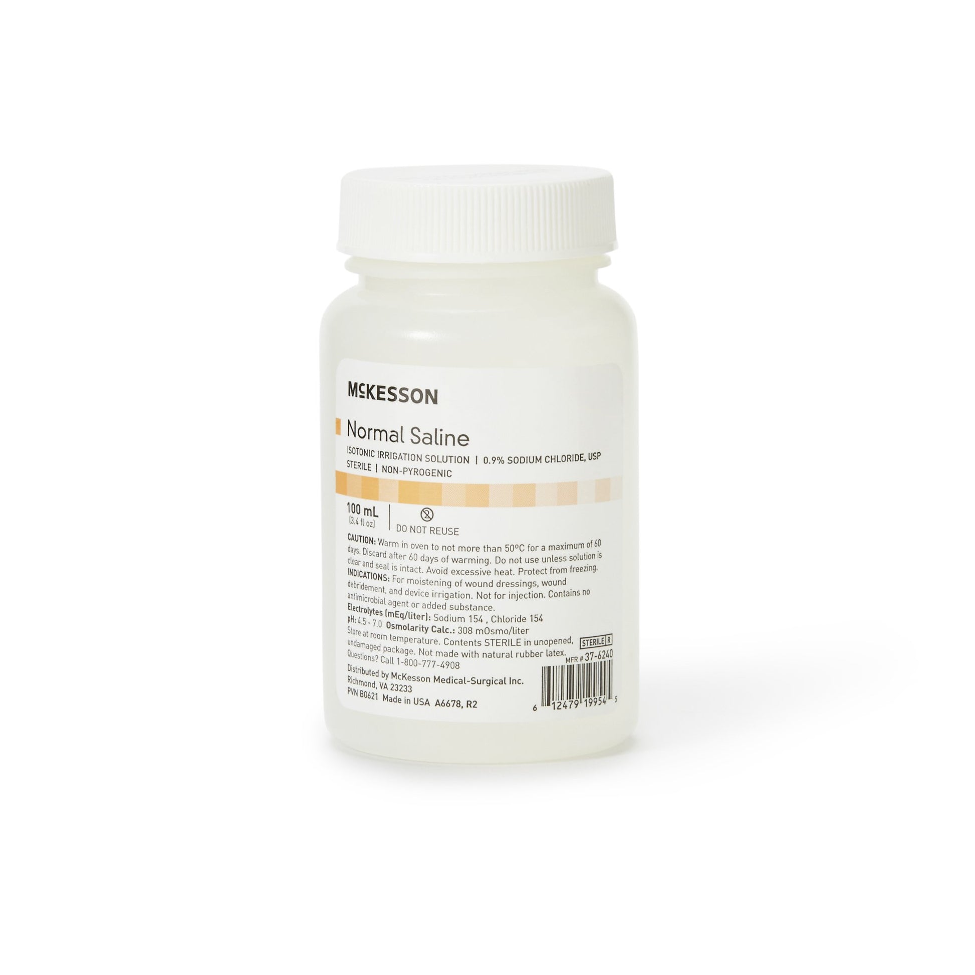 McKesson Saline Irrigation Solution, 100 mL Bottle by McKesson Brand product image