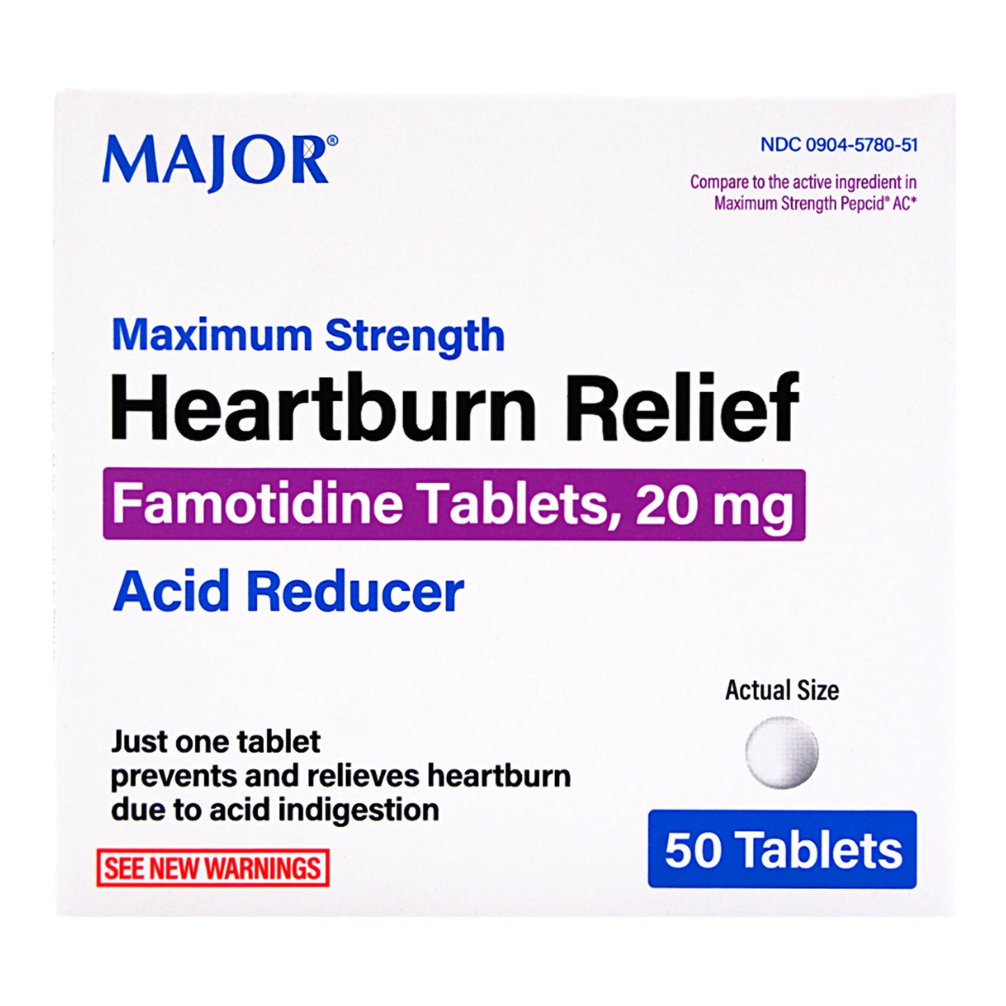Major® Famotidine Antacid, Maximum Strength