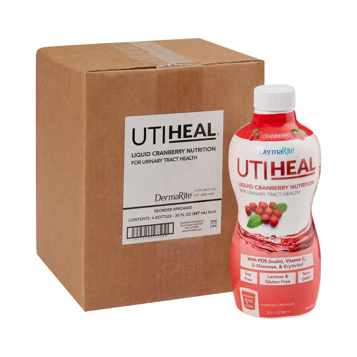 UTIHeal™ Liquid Cranberry Nutrition for Urinary Tract Health, 30-ounce bottle
