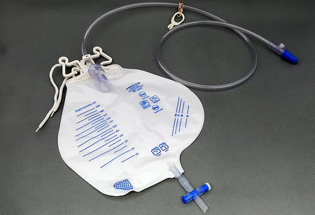 Amsino AS322 AMSure Urinary Drain Bag With Universal Double Hook