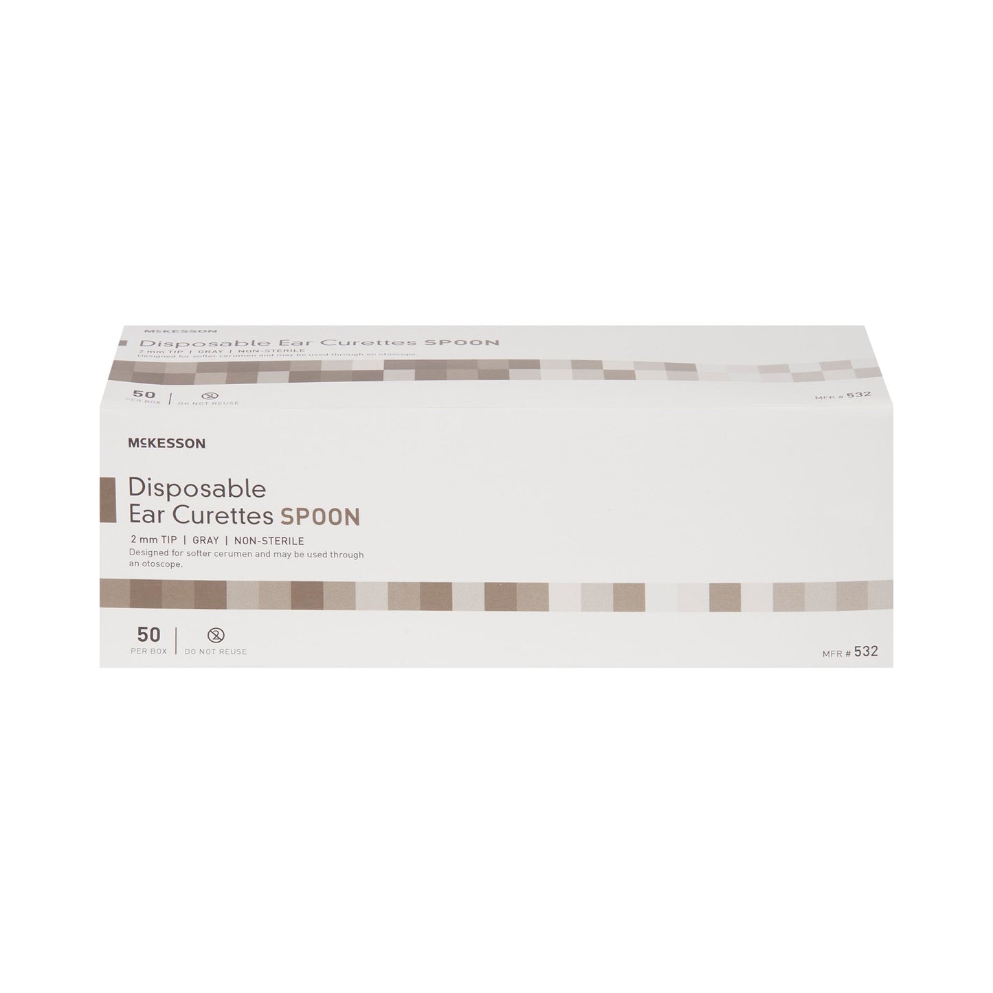 McKesson Ear Curette, 2 mm, Cup Tip