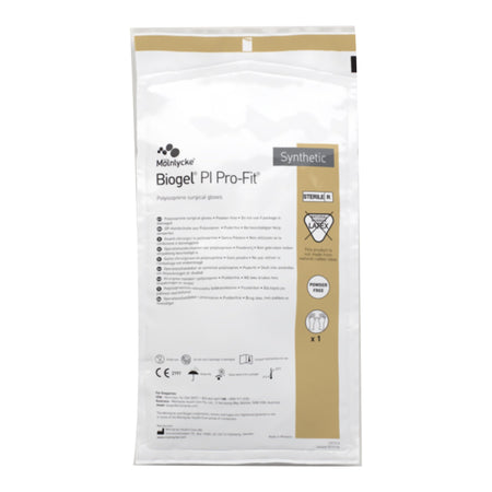 Molnlycke 47970 Biogel PI Pro-Fit Polyisoprene Surgical Glove, Size 7, Cream