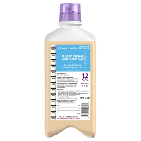 Abbott Nutrition 62675 Glucerna with Carbsteady 1.2 Cal Tube Feeding Formula, 1500 mL Carton