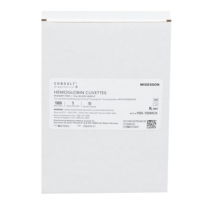 McKesson Consult® Hb Hematology Reagent Microcuvette, Hemoglobin (Hb)